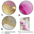 thumbnail image 3 of Designart Pink And Gold Marble Abstract II Canvas Wall Art, 3 of 5