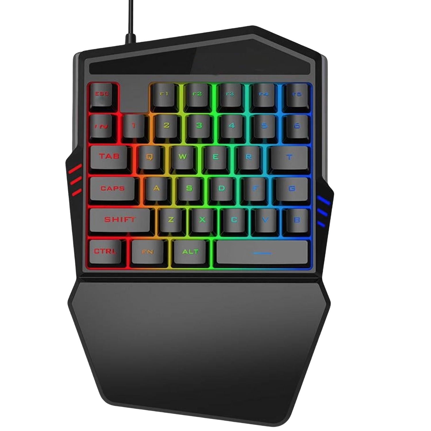 SANOXY One-Hand Gaming Keyboard With Backlight 35 Keys Keyboard For Pc Computer Android Windows