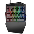 thumbnail image 6 of SANOXY One-Hand Gaming Keyboard LED Backlit 35-Key Wired Black, 6 of 6