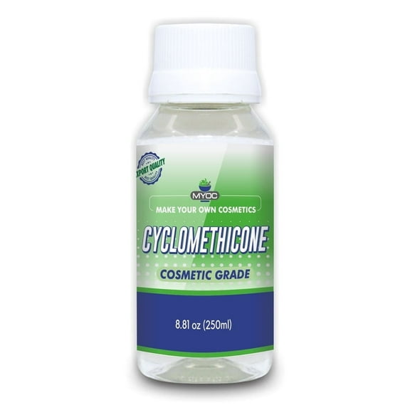 MYOC Cyclomethicone Liquid, Cosmetic Grade for Hair Serum, Skin, Spray, Making Cosmetic, Cyclomethicone Bulk- 8 Oz