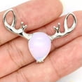 thumbnail image 4 of Natural Crystal Deer Head Pendant Chakra Quartz Stone Necklace Healing Reiki New, 4 of 6