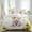 LightYellow, variant on Sunflower Pig Set of 4 Bedding Quilt Covers, Summer Eucalyptus Yellow Lace 4-Piece Bed Sheet Set with Extra Soft Bed Sheets Quilt Cover Pillowcase, Queen