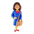 thumbnail image 5 of Personalized Office Worker Ornament - Ornaments for Coworkers, Lawyer Ornament, Work from Home Ornament, Business Ornament, Business Woman Ornament - Brunette Businesswoman - Free Customization, 5 of 10