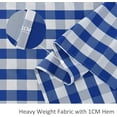 thumbnail image 5 of Square Tablecloth Water Resistance Antiwrinkle Spillproof Heavy Weight Gingham Table Cloth Buffalo Plaid for Buffet Banquet Parties Event Holiday Dinner 70 x 70 Inch Blue and White, 5 of 6