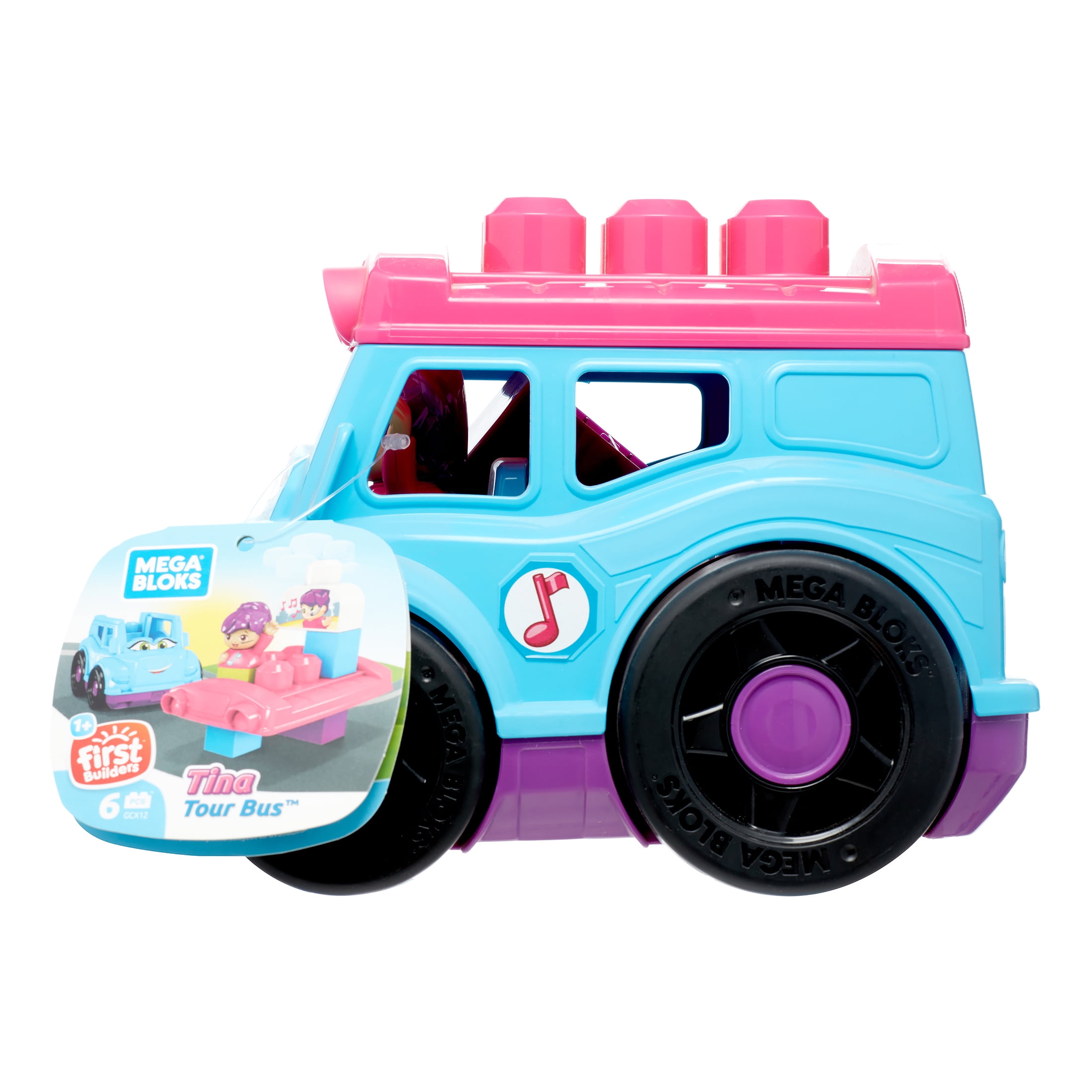 Mega Bloks First Builders Tina Tour Bus with Big Building