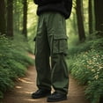 thumbnail image 2 of Xzbqbs Mens Wide Leg Baggy Pants Y2k Casual Fashion Loose Fit Vintage Work Pants Straight Leg Streetwear Hip Hop Pants for Men, 2 of 7