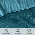 thumbnail image 5 of Regency Heights Twin/Twin XL Cozy Velvet Comforter Sets, Luxury 2-Piece All Season Down Alternative Dorm Bedding Set, Teal Comforter Bed Set with Pillow Shams, 5 of 7