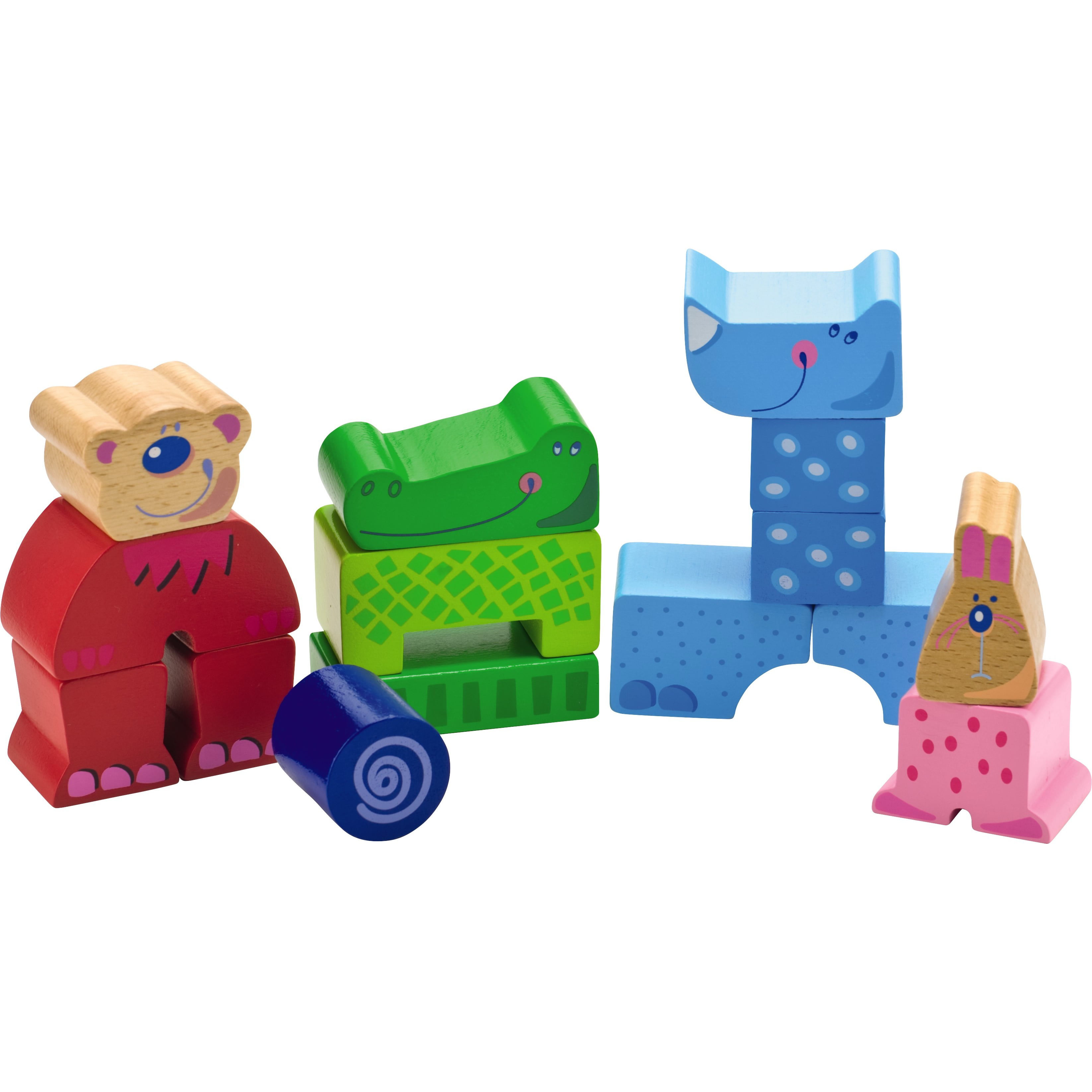HABA Zippity Zoo Colorful Wooden Animal Blocks for sale online 