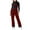 Wine, variant on Womens Snow Ski Bibs Waterproof Insulated Skin Pants Zipper Pockets Adjustable Straps Overalls Winter Outdoor Snowboard Clothes