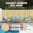 thumbnail image 4 of VEVOR Natural Bamboo Fence Privacy Screen, Eco-Friendly Privacy Bamboo Slat Fence, 6 ft H x 13 ft L Decorative Bamboo Screen Panel, for Garden, Backyard, Balcony, Patio, Pool Side, 4 of 9