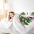 thumbnail image 4 of Homewish Green Xmas Tree Queen Comforter Set, Christmas Ribbon Snowflake Bedding Sets, Teens Kids Boys Girls Reversible Bedding Comforter Set, Ultra Soft Bedroom Decor, 3 Pieces, 4 of 8