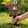 thumbnail image 6 of SLYNSHome 4th of July Highland Cow Garden Stake Decoration 2D Flat Patriotic Yard Stakes Signs Red White Blue Signs with Stakes for Independence Day Lawn Decor, 6 of 6