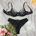 thumbnail image 2 of Seductive Lace Lingerie Set Underwire Bra with Push Up Design for Home and Leisure Wear - Elegant French Style Everyday Comfort, 2 of 2