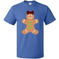 thumbnail image 3 of Inktastic Cute Gingerbread Girl with Red Plaid Bow T-Shirt, 3 of 5