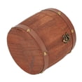 thumbnail image 3 of Portable Antique Mini Wooden Barrel Storage Box for Tea Leaf Coffee Flour Beans, 3 of 9