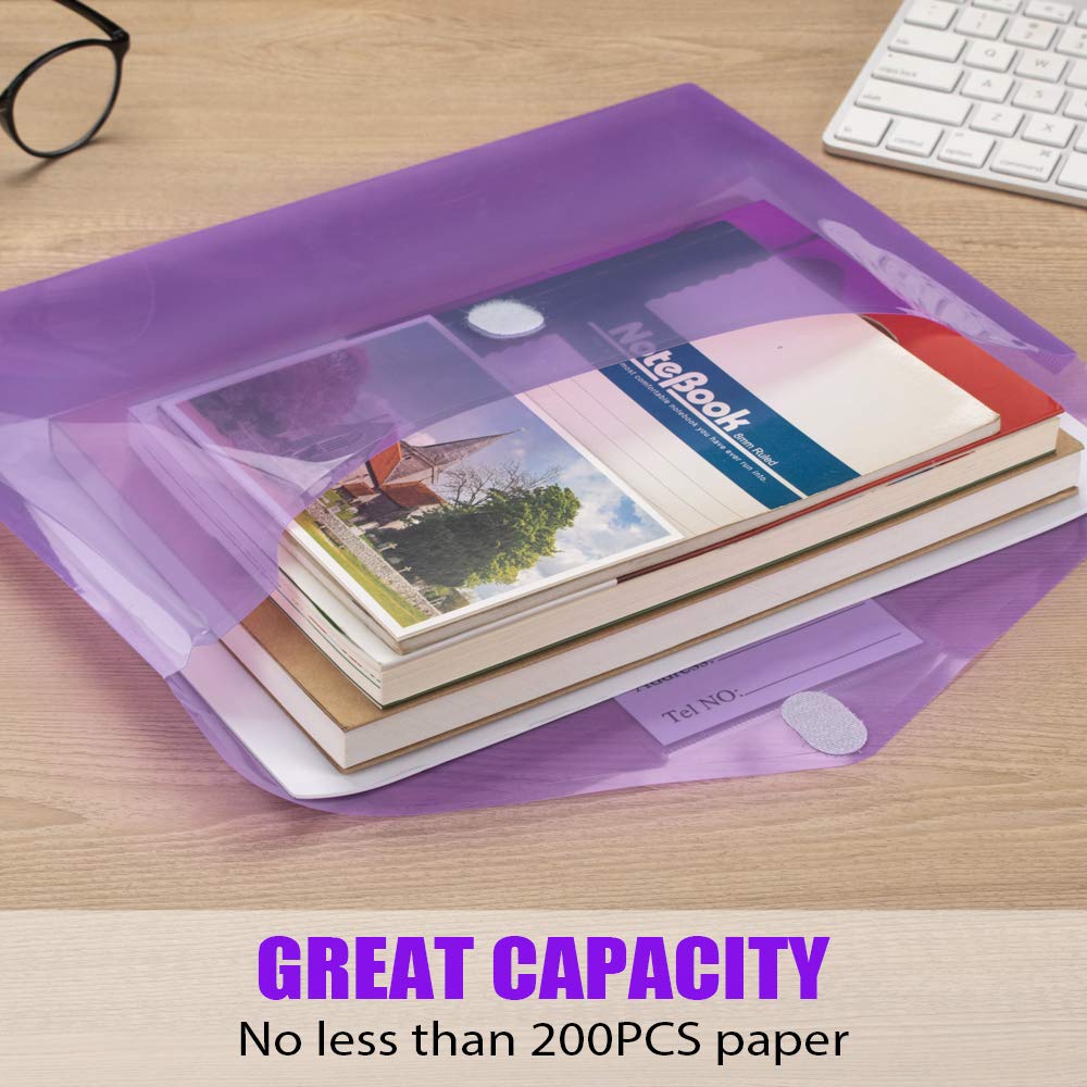 Clouxemli Plastic Poly Envelopes with Label Pockets, 10-Pack photo 8