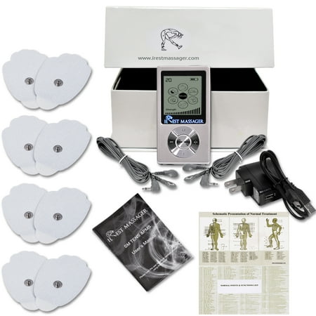 Irest Classic Mini Massager TENS Unit [LIFETIME WARRANTY] 6 Massage Modes FDA Cleared Neck Back Shoulder Pain Management Therapy Nerve Disorder, Plantar Fasciitis, Tennis Elbow, Neuropathy (Best Treatment For Neuropathic Pain)