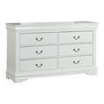 thumbnail image 2 of Furniture of America Vrai 6-Drawer Solid Wood White Dresser, 2 of 6