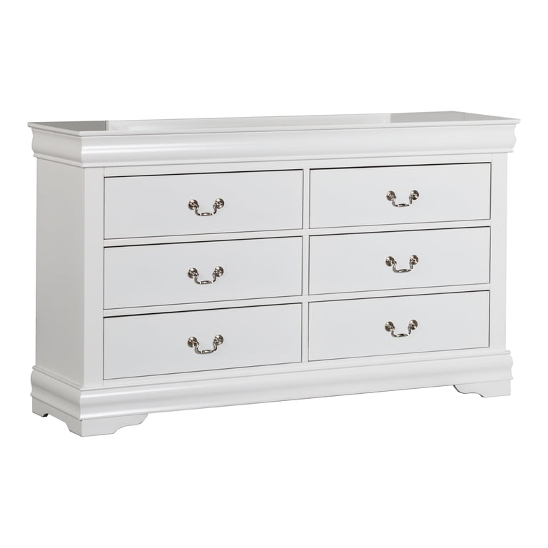 Furniture of America Vrai 6-Drawer Solid Wood White Dresser - Walmart.com Furniture of America Vrai 6-Drawer Solid Wood White Dresser - Walmart.com