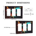 3-Gang Toggle Switch Wall Plate, Receptacle Polycarbonate Cover, Bat ...