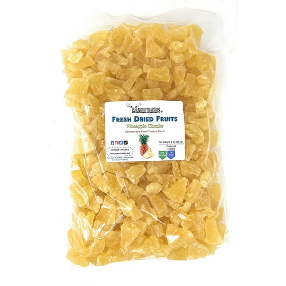 YANKEETRADERS® Dried Pineapple Chunks - 4 lbs.