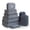 Gray, variant on 8-Piece Set Packing Cubes for Suitcases - Travel Luggage Organizers, Closet & Under-Bed Storage, Compression Shoe & Clothing Bags for Men & Women