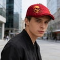 thumbnail image 4 of YYDENG Gothic Embroidered Newsboy Cap Flat Brim Beret Hat Soft Polyester Unisex Ivy Cap Vintage Retro Flat Cap For Daily Streetwear Party Holiday Casual Wear, 4 of 6