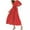 #01-Red, variant on Women's Polka Dot Dresses Long Sleeve Round Neck A-line Dress Long Dress Ankle-Length Dress Boho Flowy Swing Maxi Dress