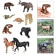 thumbnail image 3 of Juego de 9 piezas Baoblaze figuras de animales salvajes juguetes educativos modelo de figuras de animales regalo de Navidad mini figura, 3 of 8