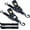 black 2 IN 2-Pack, variant on Heavy Duty Ratchet Straps, 1" x 10' Retractable Ratchet Straps, Self Retractable Tie Down Straps with Soft Loops for Motorcycle, Truck,