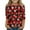 Watermelon Red, variant on Long Sleeve Crewneck Pullover Top for Girls with Snowflake Pattern Comfortable Casual Wear for Winter and Holiday Season