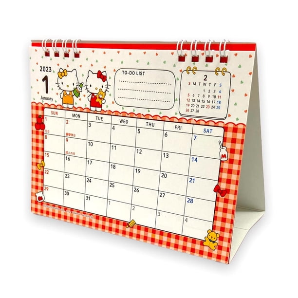 Sanrio Hello Kitty Desk Ring Japanese calendar 2023 Year 12 month 71 in x  54 in - Walmart.ca