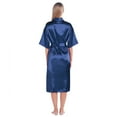 thumbnail image 6 of Women's Satin Robe Silk Kimono Bathrobe for Bride Bridesmaids Wedding Party Long Loungewear, 6 of 6