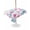 Sky Blue Pink, variant on Outdoor Tablecloth with Umbrella Hole for Patio/Picnic/Party/Camping, Blue Pink Flowers Waterproof Table Cloth Rectangle Table Cover Washable, Spring Garden Floral Watercolor (60"x 102")