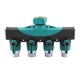 thumbnail image 1 of Conector de manguera de 4 vías de 3/4", divisor de agua para jardín, adaptador de grifo, válvula de cierre de manguera, 1 of 11