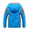 thumbnail image 5 of Sopiago Thicken Fleece Hooded Jacket for Boys Warm Quilted Coat Outdoor Cool Cute Fashion for Winter Autumn Spring Blue,7-8 Years, 5 of 5