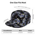thumbnail image 6 of Balery Baseball Cap Flat Bill Hats for Men Adjustable Size for Running Workouts and Outdoor Activities All Seasons Dad Hat(Sunflowers ), 6 of 9