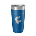 thumbnail image 1 of Clearwater Pond Lake Map Tumbler Travel Mug Insulated Laser Engraved Coffee Cup Maine 20 oz Royal Blue, 1 of 1