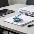 thumbnail image 4 of Effortless Portable Handheld Stapler | Manual Stapling Machine for Office & Home | Universal Fit for 24/6 & 26/6 Staples, 25 - Sheet Capacity, Durable Metal & Plastic Construction,Blue, 4 of 6