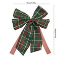 thumbnail image 2 of Festive Christmas Bow Decoration with Classic Plaid Design, Elegant Gift Wrap Accent, Perfect for Holiday Tree, Home Decor, and Festive Display, 2 of 5
