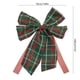 thumbnail image 3 of Decoración Navideña con Lazo a Cuadros | Cinta Navideña Verde y Roja | Tela de Poliéster de 23 X 18 Cm | Adorno para Árbol con Lazo para Envolver Regalos | Decoración Navideña Festiva para Regalos, M, 3 of 6