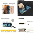 thumbnail image 2 of TSOVTHRID Black Cat Starry Night Print Tote Bag with Purse Lightweight Leather Handbag and Wallet Set for Women Waterproof Totes Top Handle Handbag with Matching Purse, Blue, 2 of 7