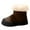 Z2-Brown, variant on newwalpole Girls Boys Boots Kids Lined Winter Snow Fuzzy Classic Kid's Mid Boot Black for Size 1.5
