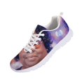 thumbnail image 5 of HELLHERO Breathable Air Mesh Running Shoes with Portrait Print, Lightweight Lace up Sneakers for Hiking, Walking and Daily Sports, 5 of 11