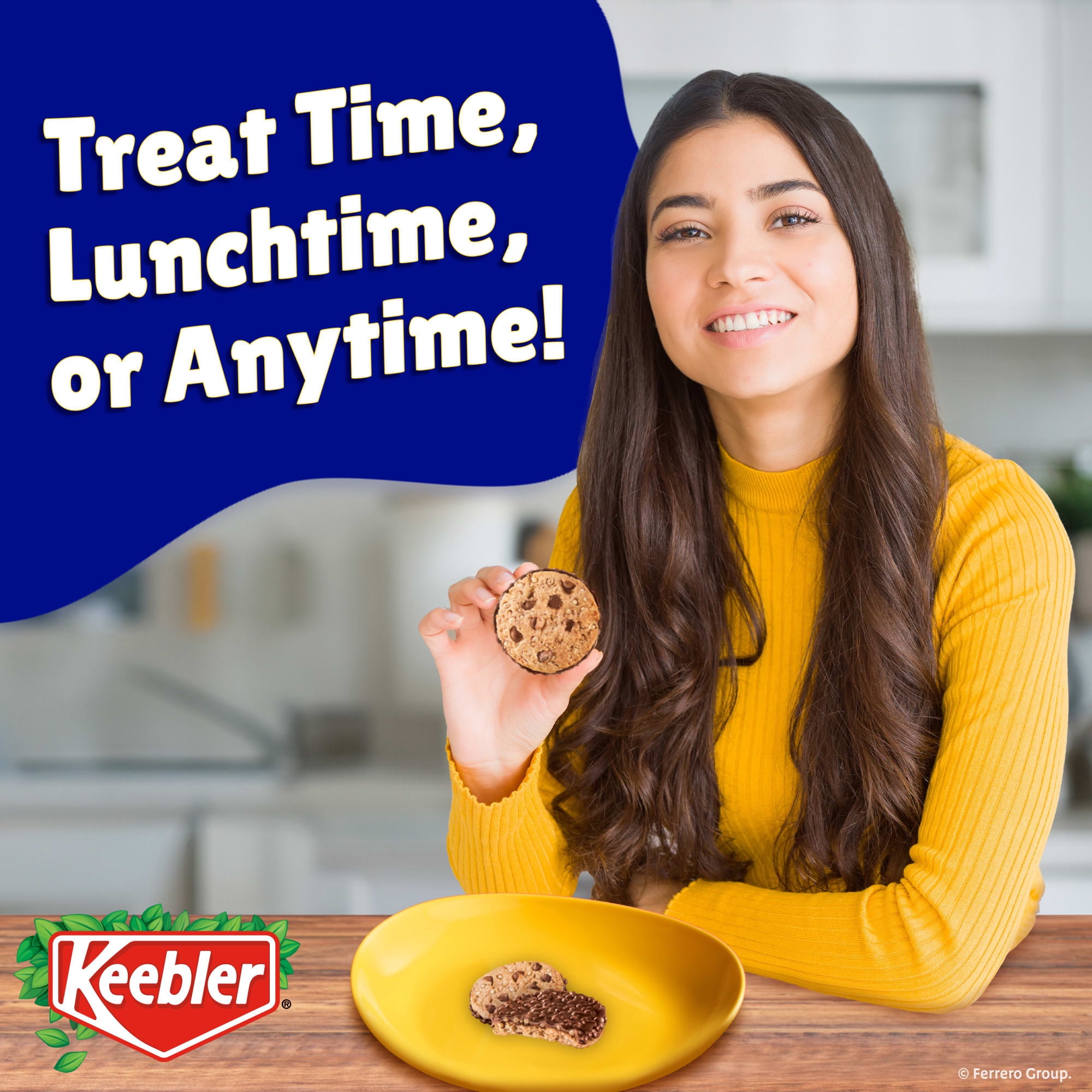 Keebler Chips Deluxe CRUNCH Cookies with Milk Chocolate Chips and Crisped Rice, Crunchy Chocolate, 9.5 oz