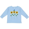 thumbnail image 3 of Inktastic Sunflower Garden and Bird Boys or Girls Long Sleeve Toddler T-Shirt, 3 of 5