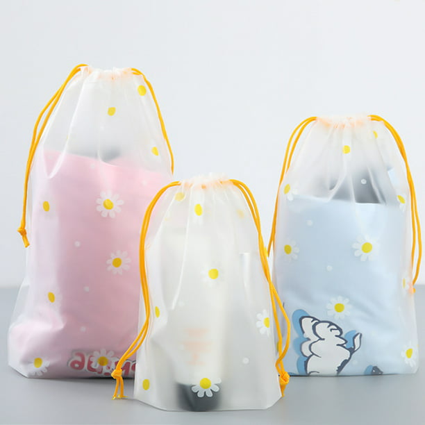 3 Pieces Translucent Shoes Bags for Travel Storage Packing Large Clear ...
