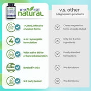 Why Not Natural Magnesium Complex Supplement - 120 Count