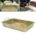 thumbnail image 4 of Oil Drain Container ,Galvanized Oil Drip Tray Pan Professional Metal Drain Container Universal Auto Repair Tool For Vehicle, 4 of 8