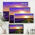 thumbnail image 4 of Designart 'Lavender Field At Sunrise II' Farmhouse Framed Canvas Wall Art Print, 4 of 5